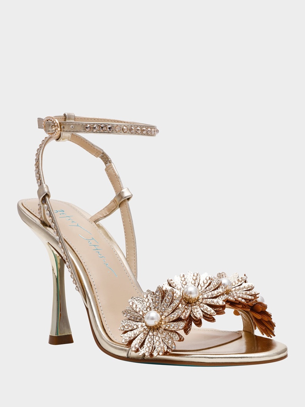 Betsy Johnson Maylee Gold Heels - 9.5